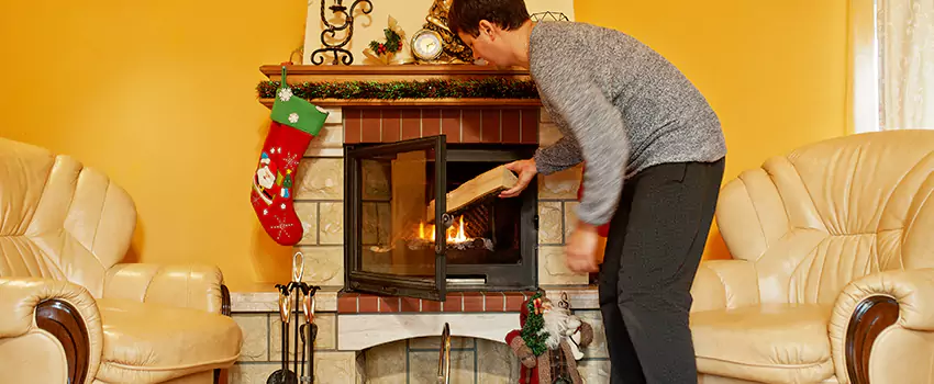 Rusted Metal Fireplace Restoration in Bothell, Washington